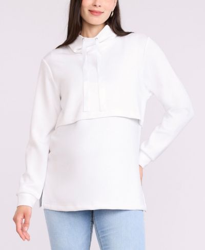 Женский свитшот Motherhood Maternity с воротником-стойкой для кормления