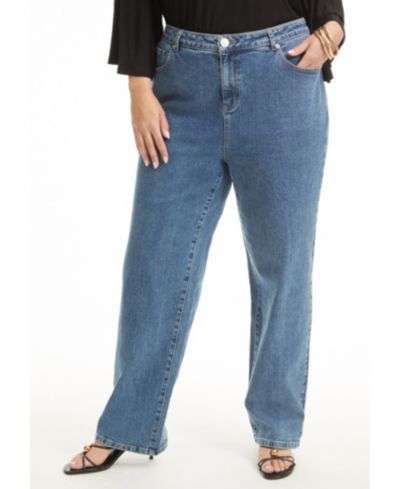 Женские джинсы June & Vie Women's June and Vie June Fit High-Rise Straight-Leg Stretch