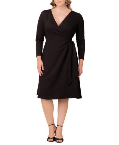 Kiyonna Женское платье-рубашка Plus Size с трикотажным вязанием