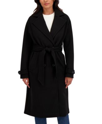Пальто Sebby Collection Women's Long Belted Oversized Double Breasted Faux Wool