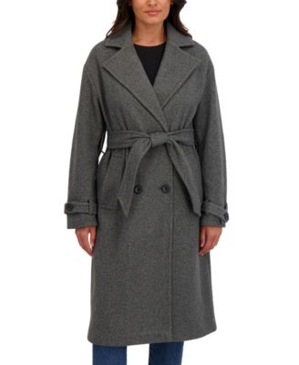 Пальто Sebby Collection Women's Long Belted Oversized Double Breasted Faux Wool