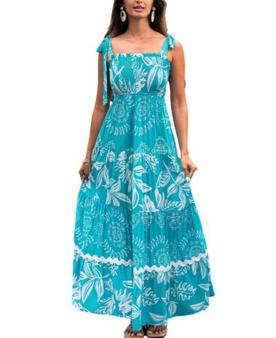 Женское летнее пляжное платье макси Cupshe Sweet Side Tropical