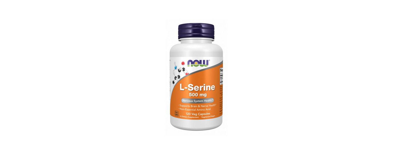 NOW Foods L-Serine, 500 mg, 120 вегетарианских капсул
