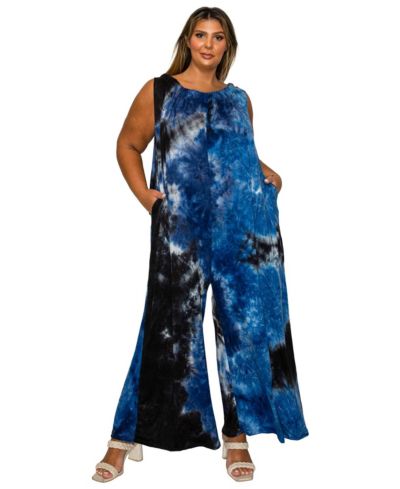 L I V D Женский комбинезон Plus Size Pax Tie Dye с карманами