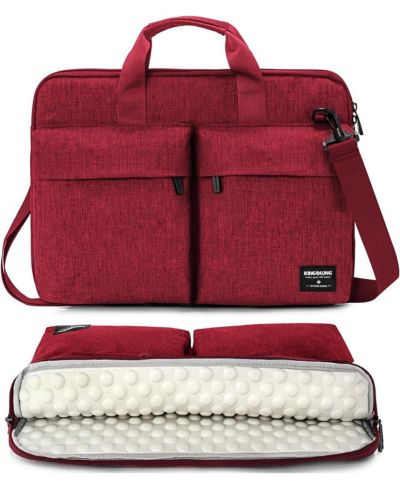 Сумка-чехол для ноутбука 17.3 inch, с плечевым ремнем, для Men Women, подходит для Acer Asus Lenovo HP Toshiba, Red