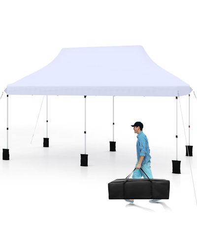 10x20 Ft Pop Up Canopy, Instant Setup Canopy Tent