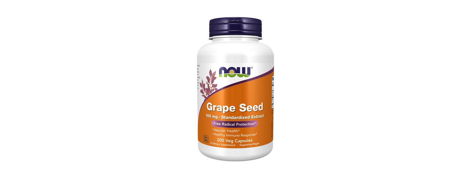 NOW Foods Grape Seed ,100 mg ,200 Caps