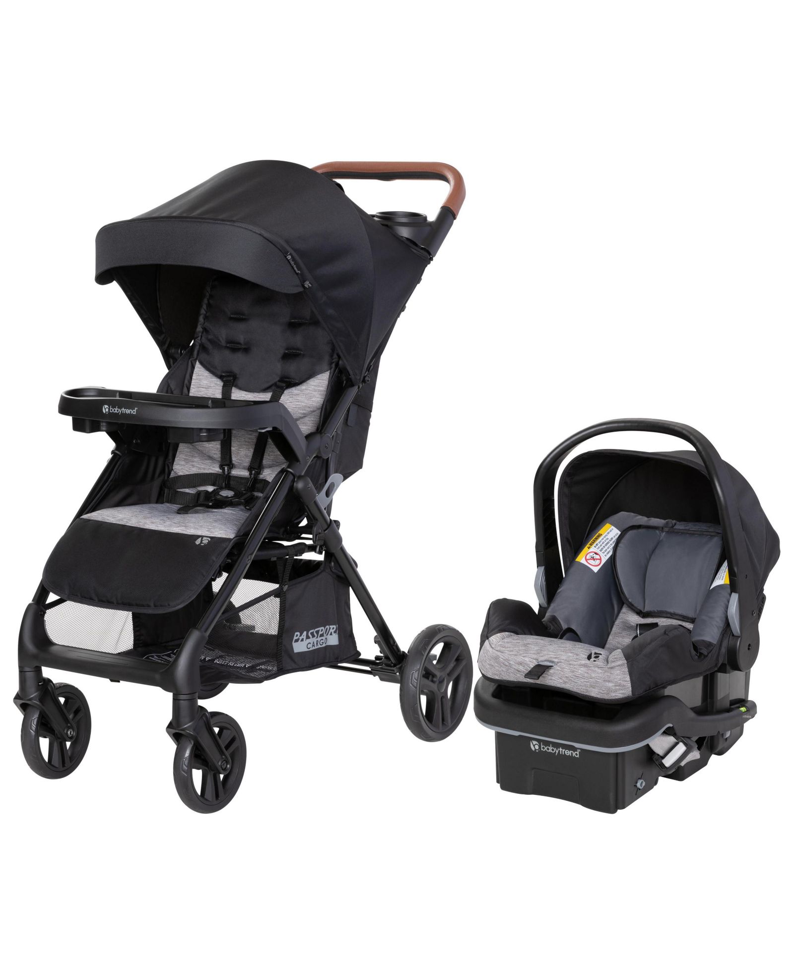 Детская система Baby Trend Passport Cargo Travel System (with EZ-Lift PLUS Infant Car Seat) - Black Bamboo