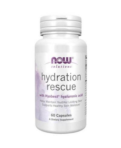 NOW Foods Hydration Rescue (Hyaluronic Acid) ,60 Vegcaps