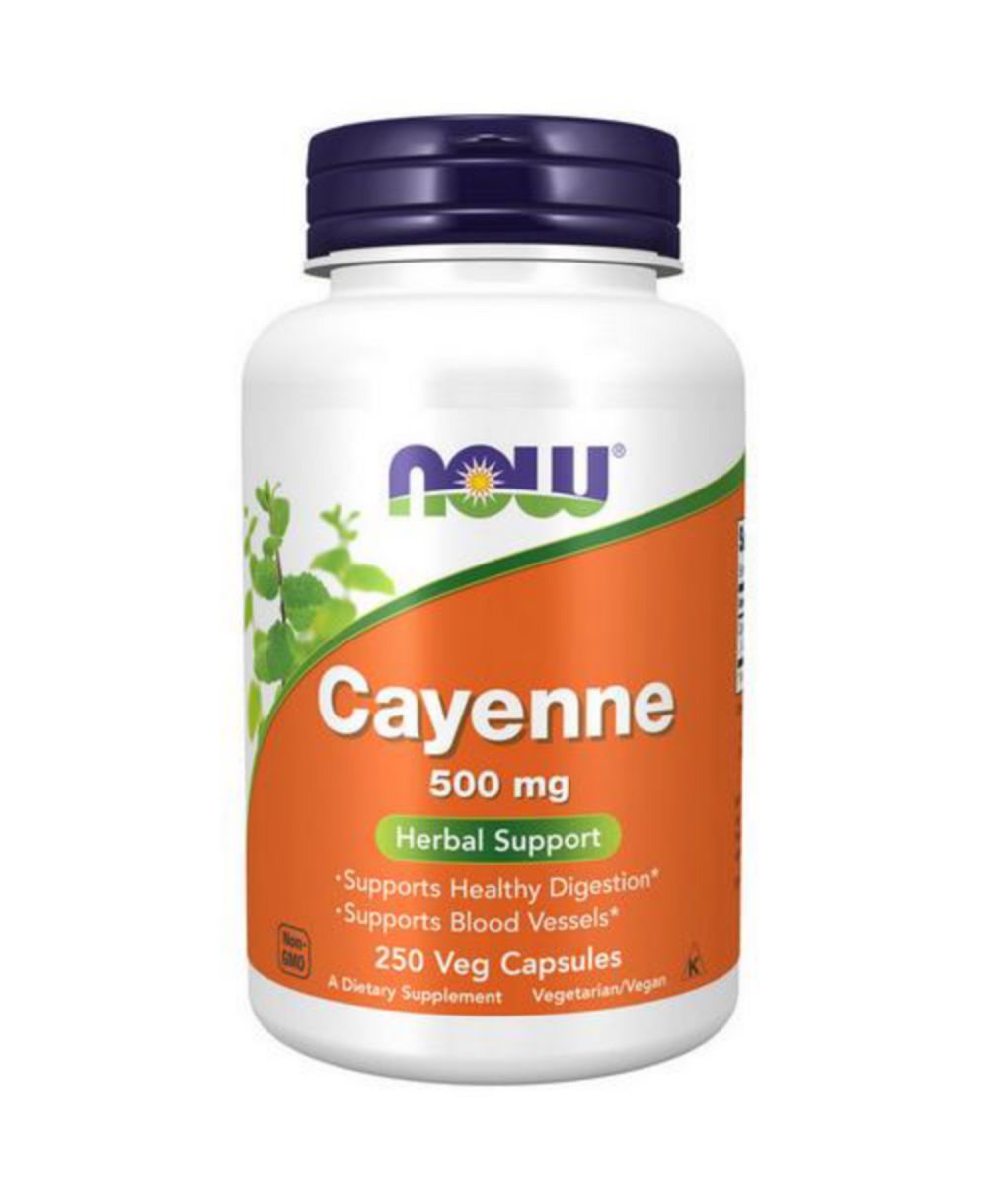 NOW Foods Cayenne, 500 mg, 250 Caps