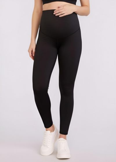 Женские леггинсы Motherhood Maternity Active поверх живота