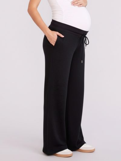 Женские Motherhood Maternity Under the Belly Wide Leg Sweatpants