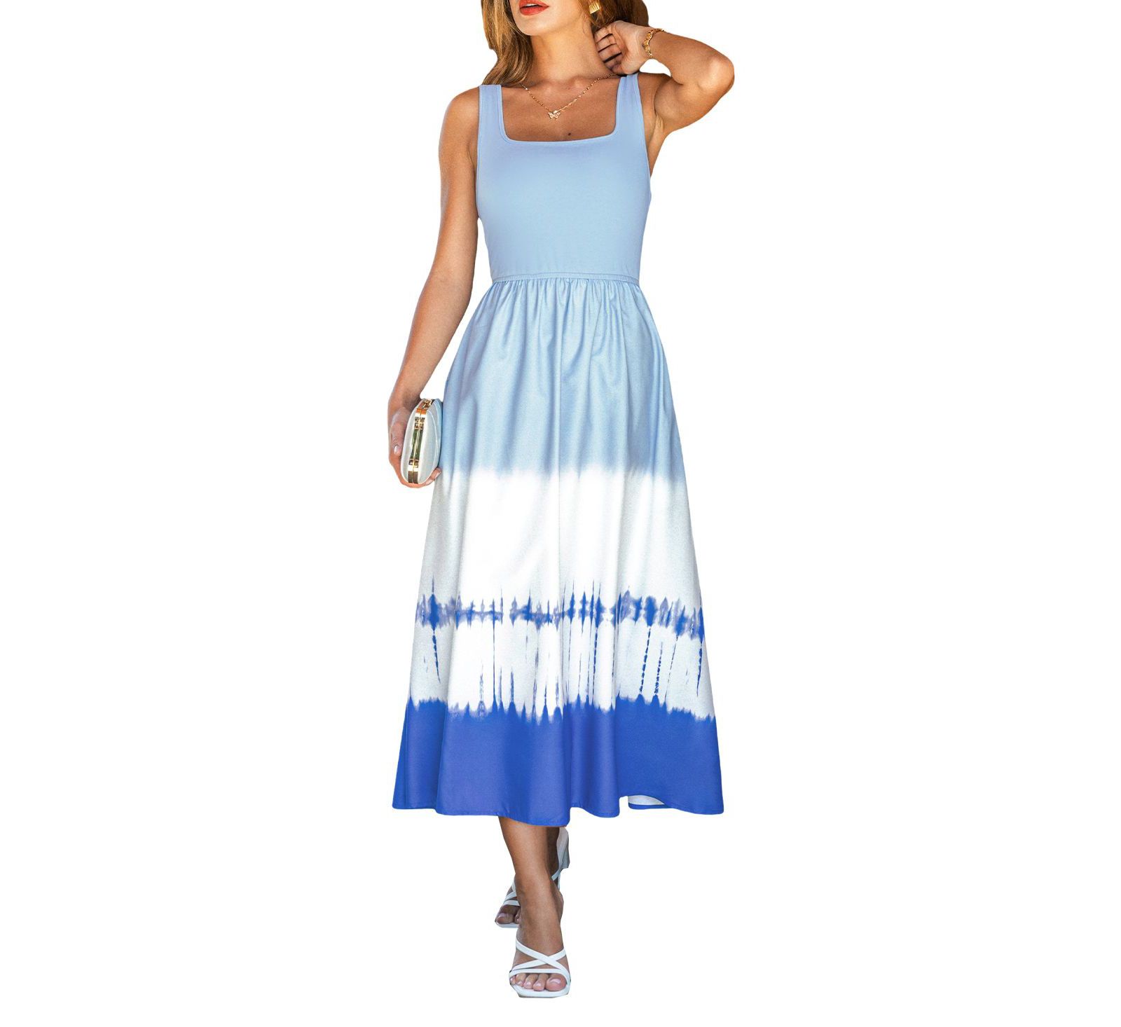Cupshe Women's Lovely Day Ombre Midi Beach Dress