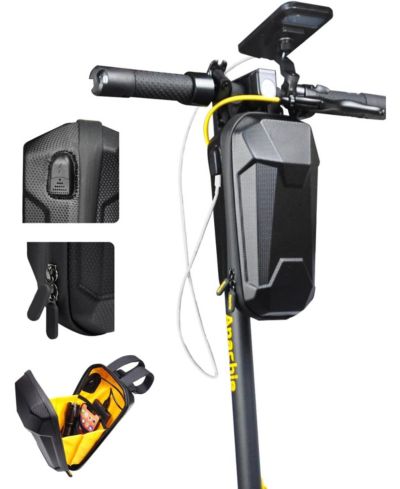 Urbanmax Scooter Storage Bag with USB Port, Waterproof Handlebar Bag for Ebike, Escooter