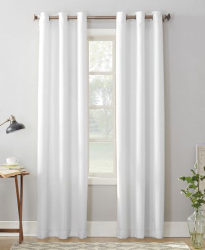 Montego Casual Textured Semi-Sheer Grommet Curtain Panel