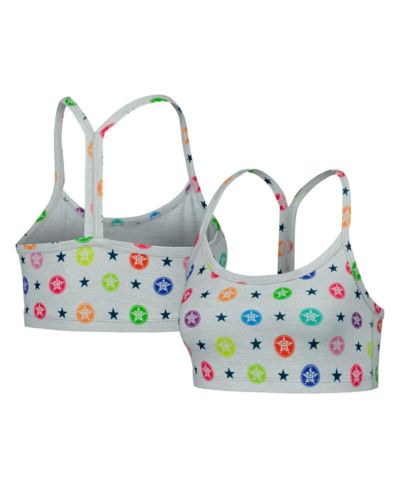 Женский спортивный топ Terez Gray Houston Astros TLC Rainbow Bra