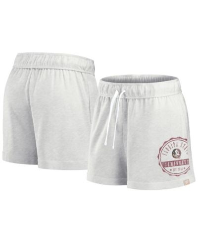 Женские шорты Fanatics Florida State Seminoles Win Badge, овсяный цвет