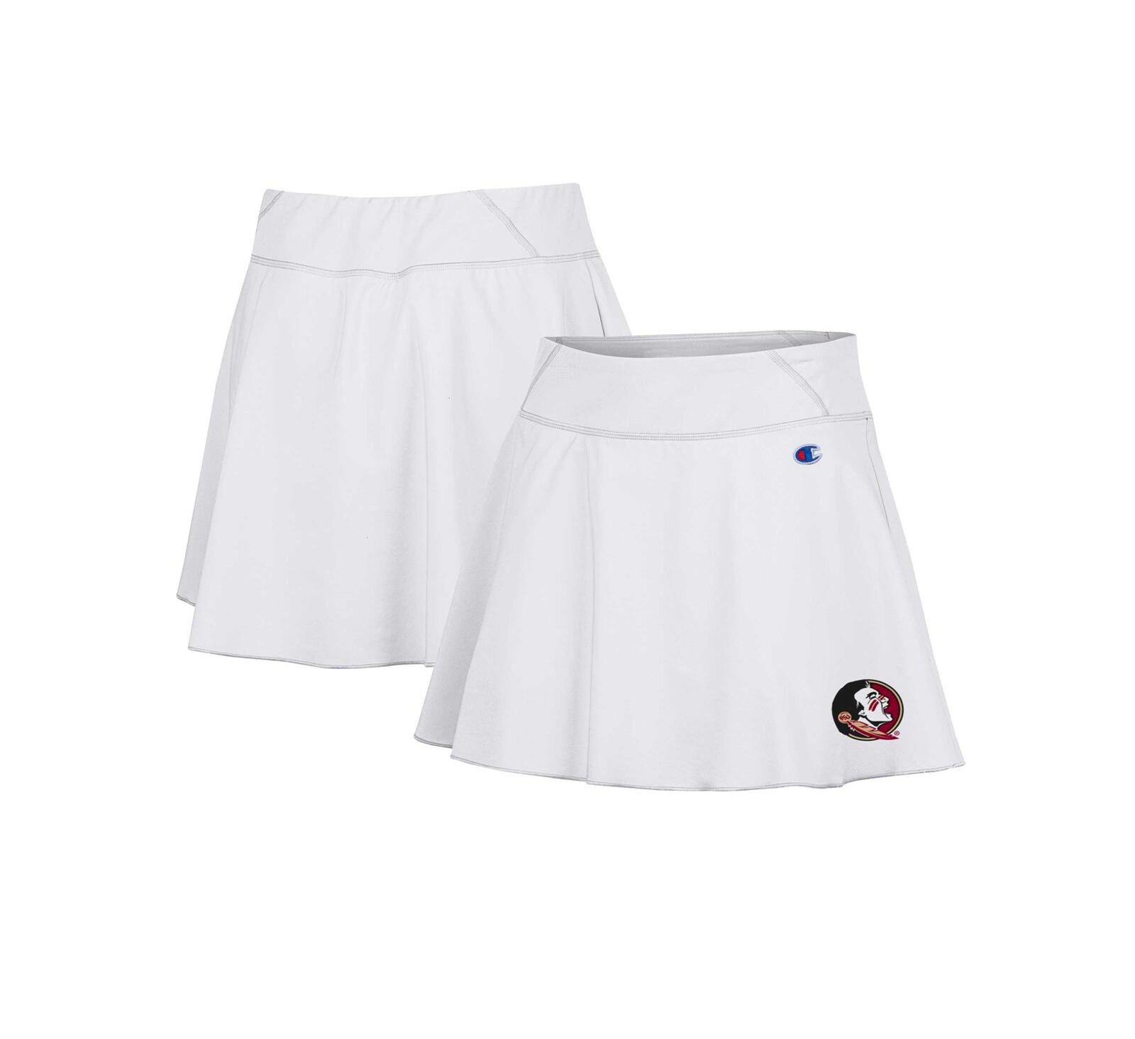 Женский Champion White Florida State Seminoles Tailgate Soft Touch Skort