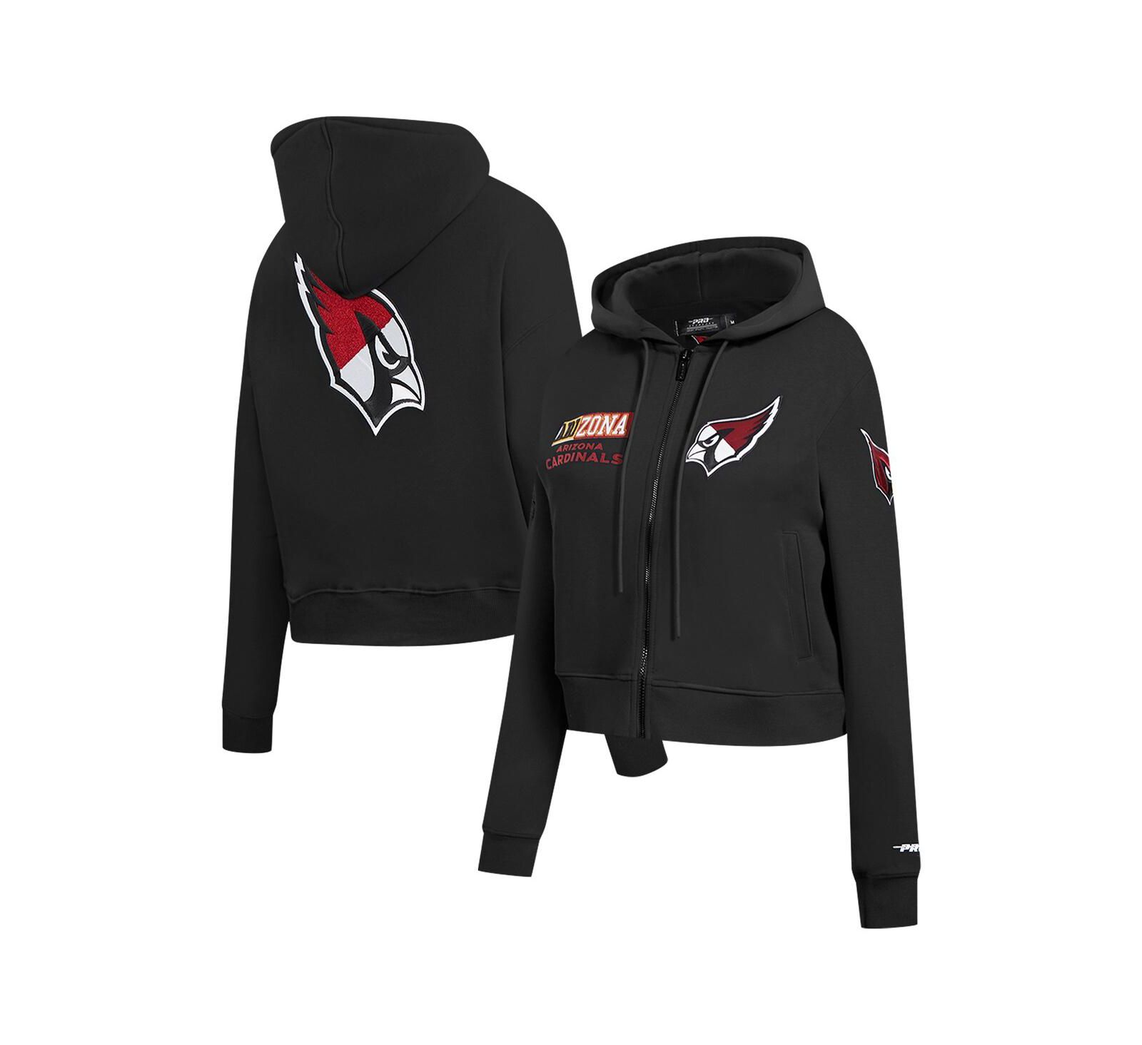 Женское худи Pro Standard Black Arizona Cardinals Split Logo Full-Zip