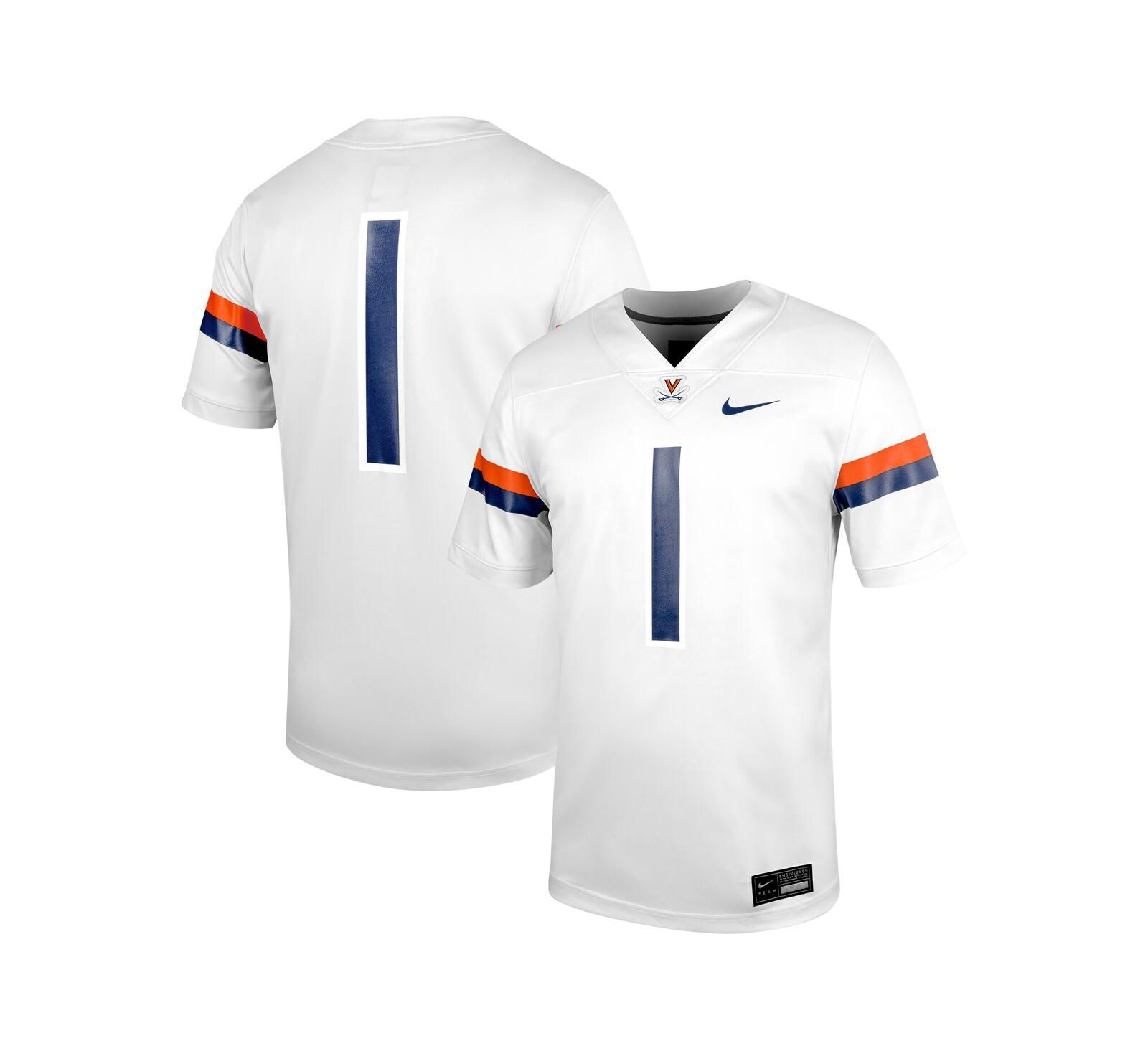 Джерси Nike Men's 1 White Virginia Cavaliers Untouchable Football