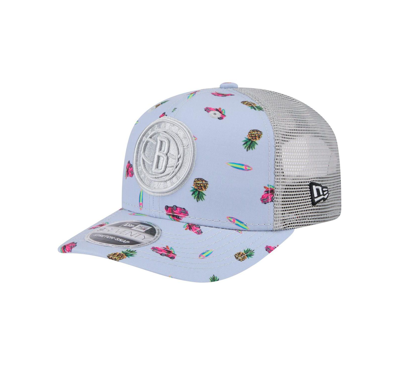 New Era Мужская кепка Brooklyn Nets Adventure Aloha Pattern 9SEVENTY Stretch-Snap