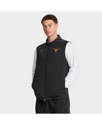 Nike мужской жилет Texas Longhorns Primetime Victory Performance с полной молнией, черный
