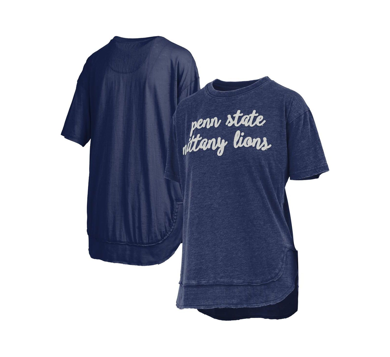 Женская футболка-пончо Pressbox Navy Penn State Nittany Lions