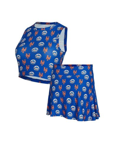 Комплект Concepts Sport: топ и шорты с трикотажным верхом, Royal New York Mets, 2 шт.