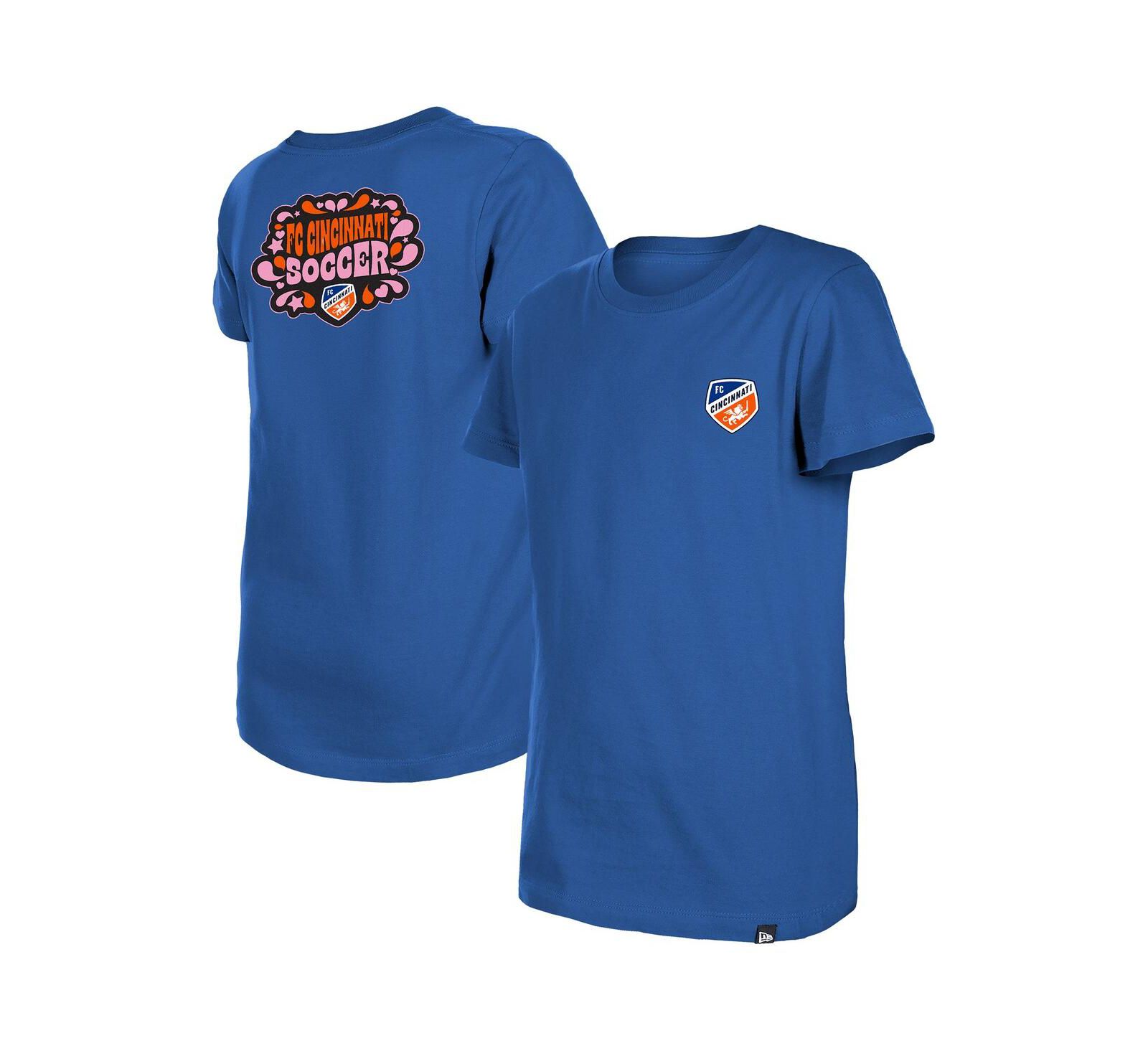 Детская футболка New Era Blue FC Cincinnati Bubble Heart
