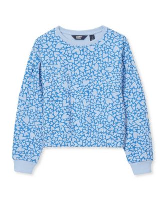 Tossed hearts/vista blue