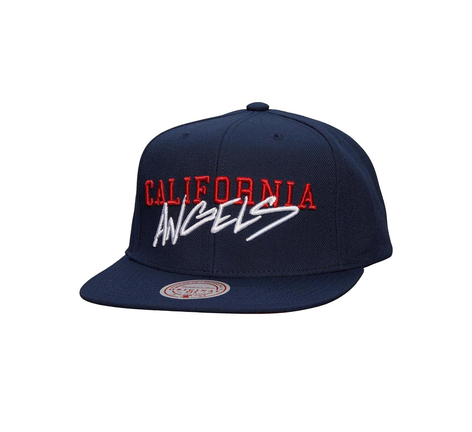 Mitchell & Ness Men's Navy California Angels Team Tagged Snapback Hat