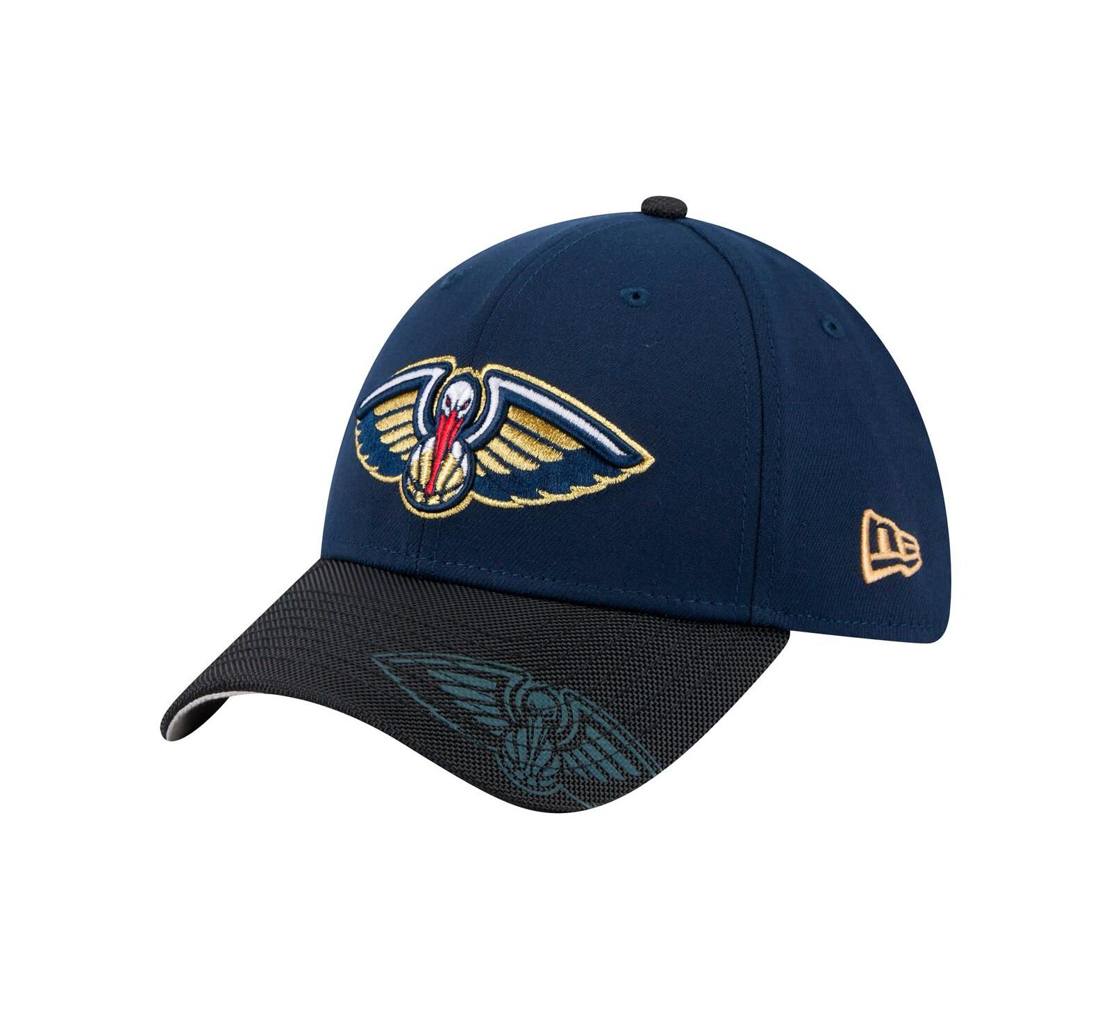Мужская кепка New Era Men's Navy New Orleans Pelicans Sport Night 39THIRTY Flex