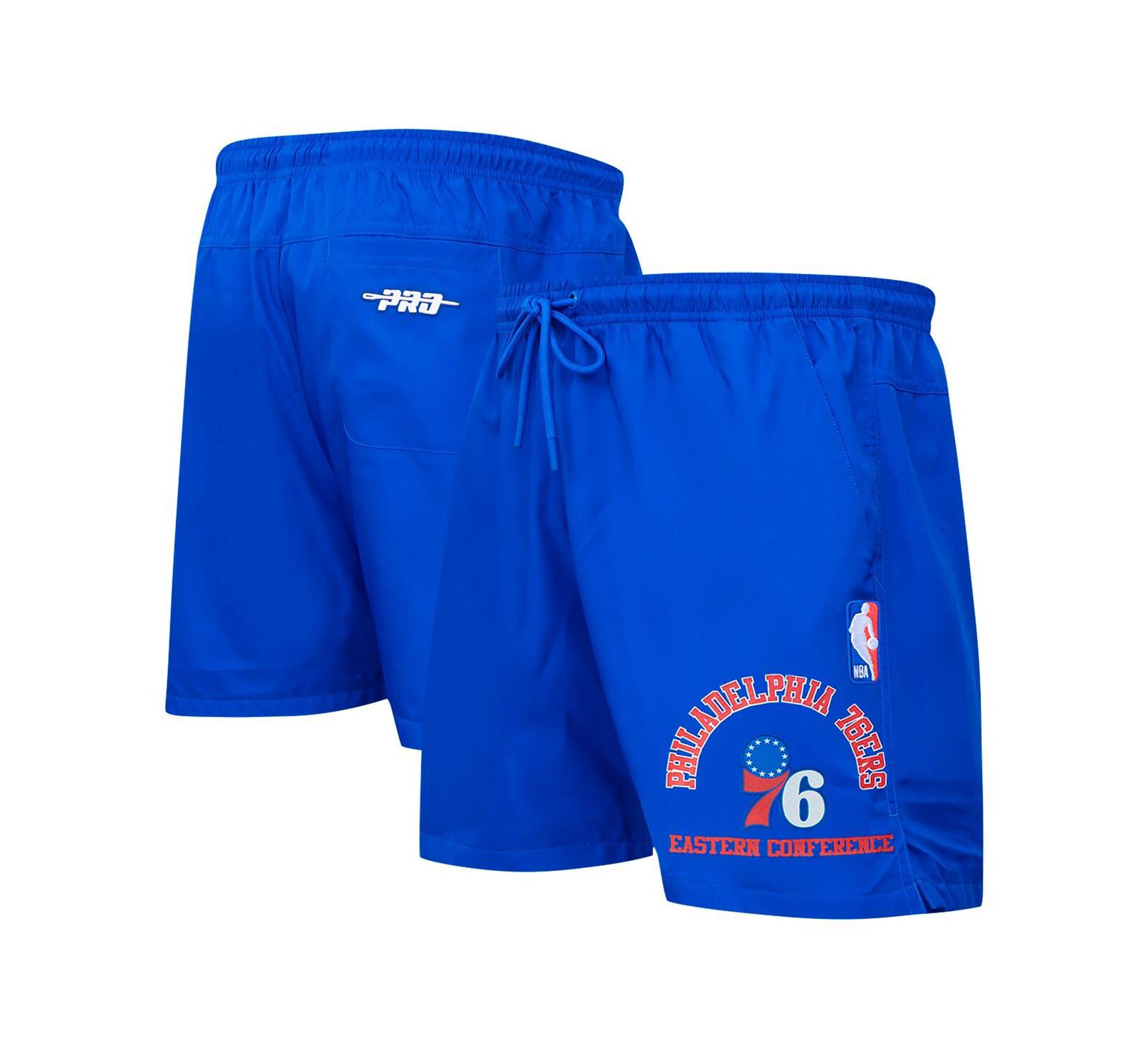 Pro Standard Men's Royal Philadelphia 76ers Area Code Shorts