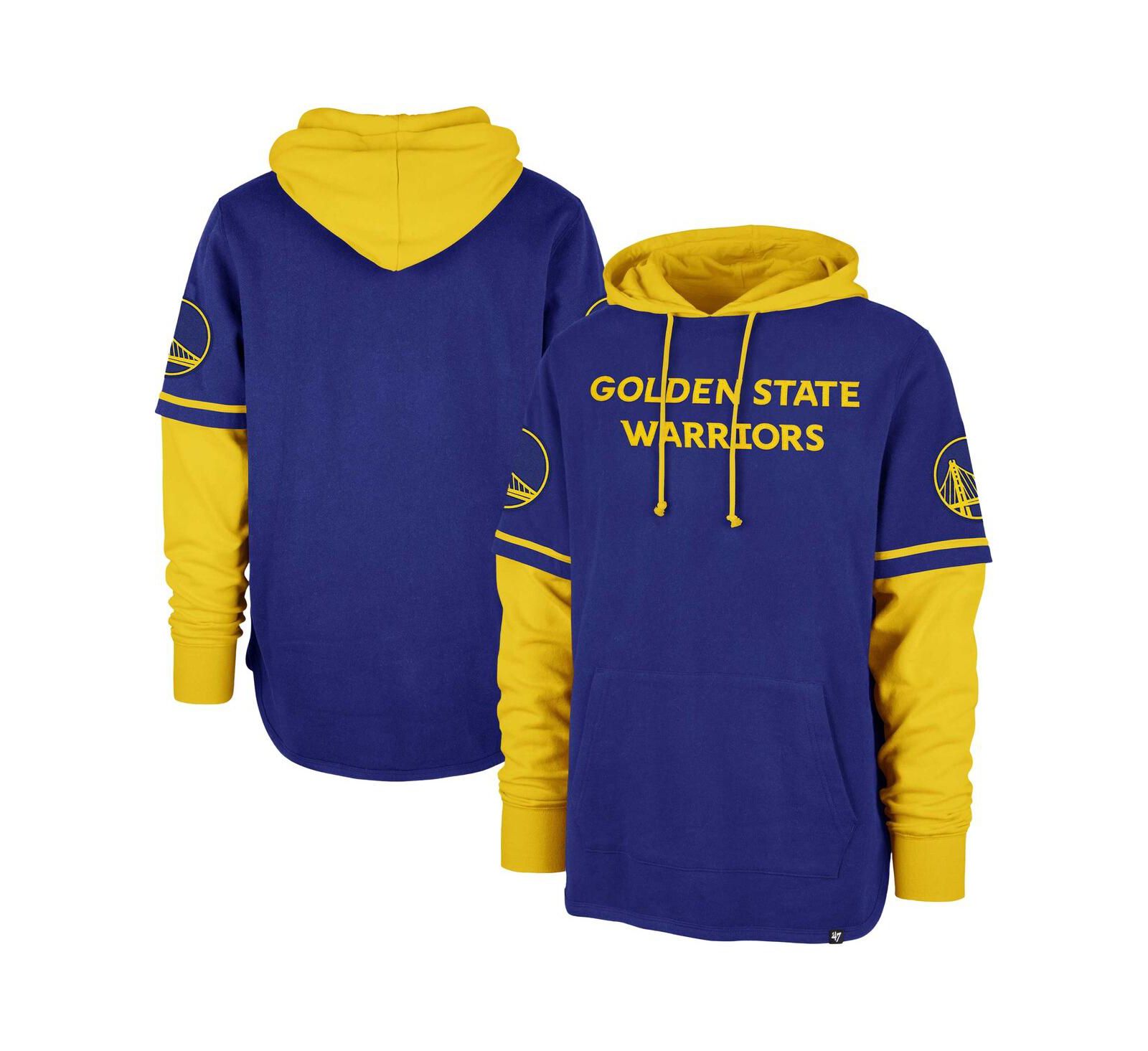 Мужское худи '47 Brand Golden State Warriors Trifecta Shortstop Pullover