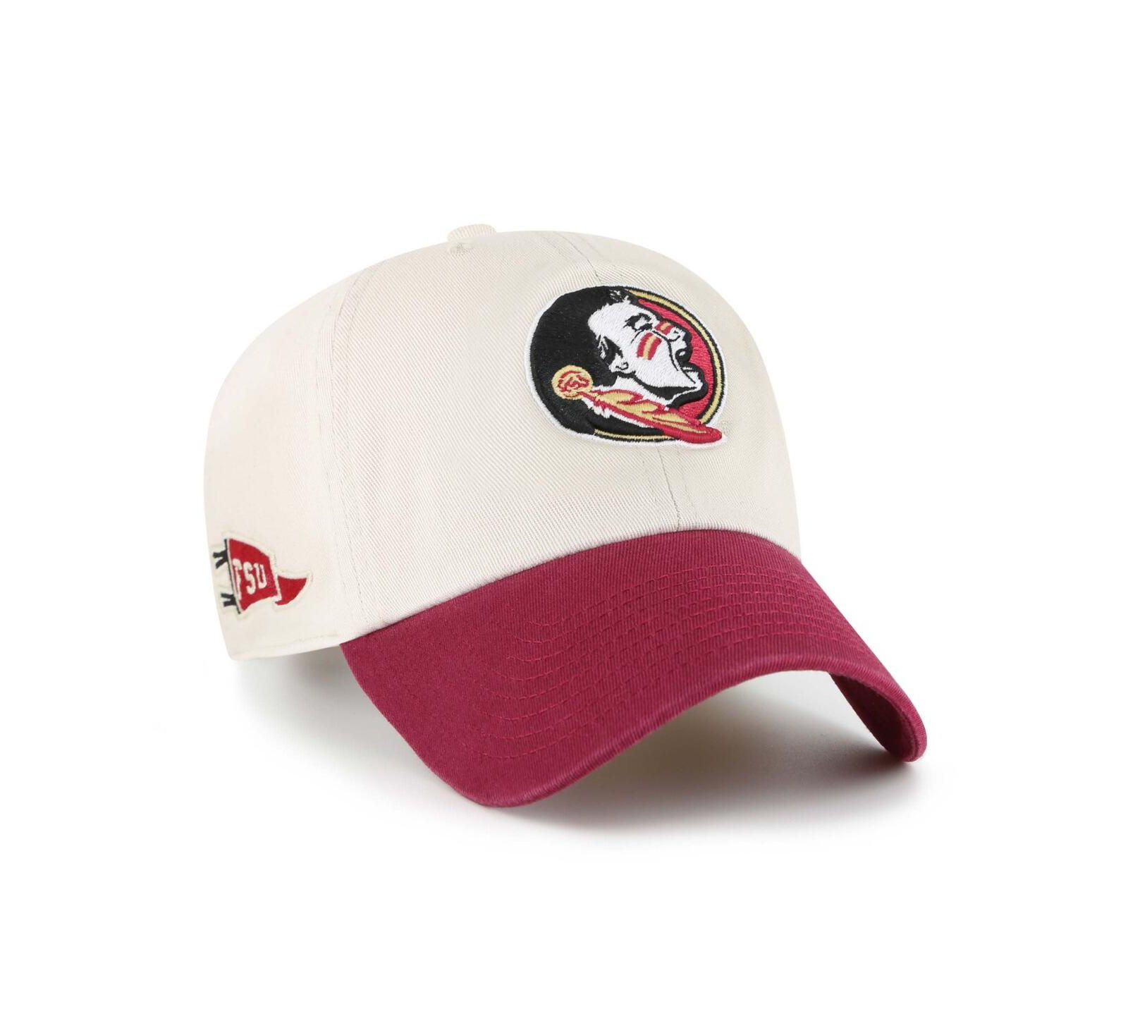 Мужская кепка '47 BRAND Florida State Seminoles Grand Stand Clean Up Adjustable