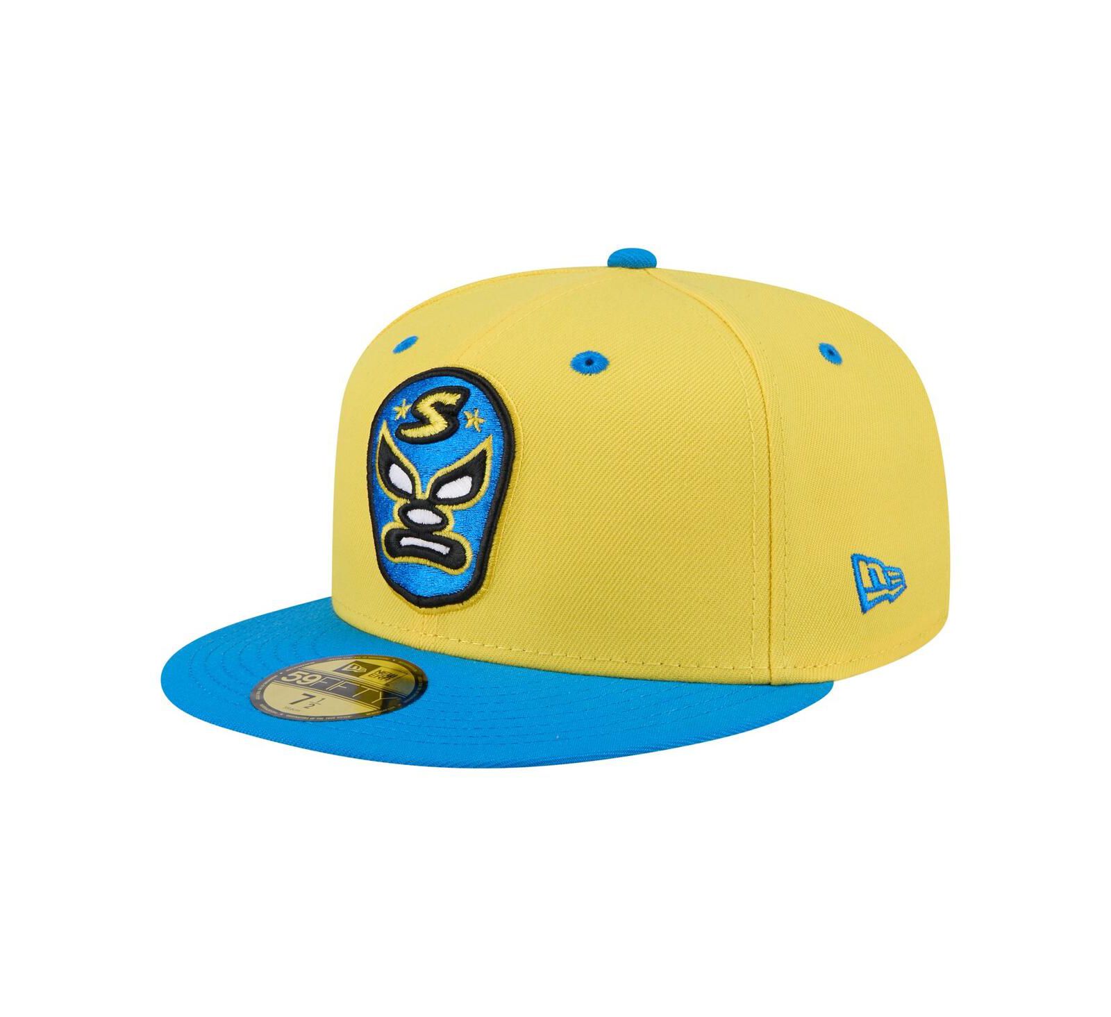 New Era Men's Yellow/Blue Sacramento River Cats Copa de la Diversion 59FIFTY Fitted Hat