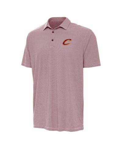 Antigua Men's Wine Cleveland Cavaliers Twine Polo Shirt