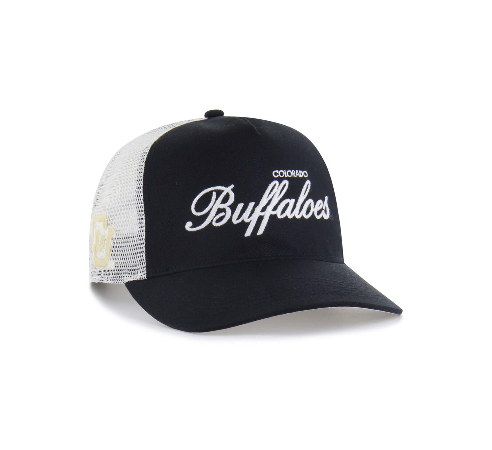 Мужская и женская регулируемая кепка '47 Brand Black Colorado Buffaloes Contemporary Basics Foundation Trucker Hitch