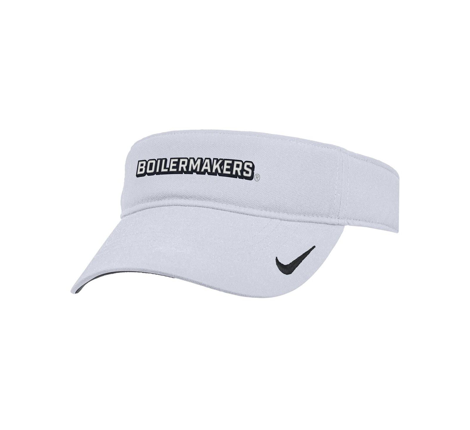 Nike Men's White Purdue Boilermakers 2025 On-Field Ace Performance Adjustable Visor