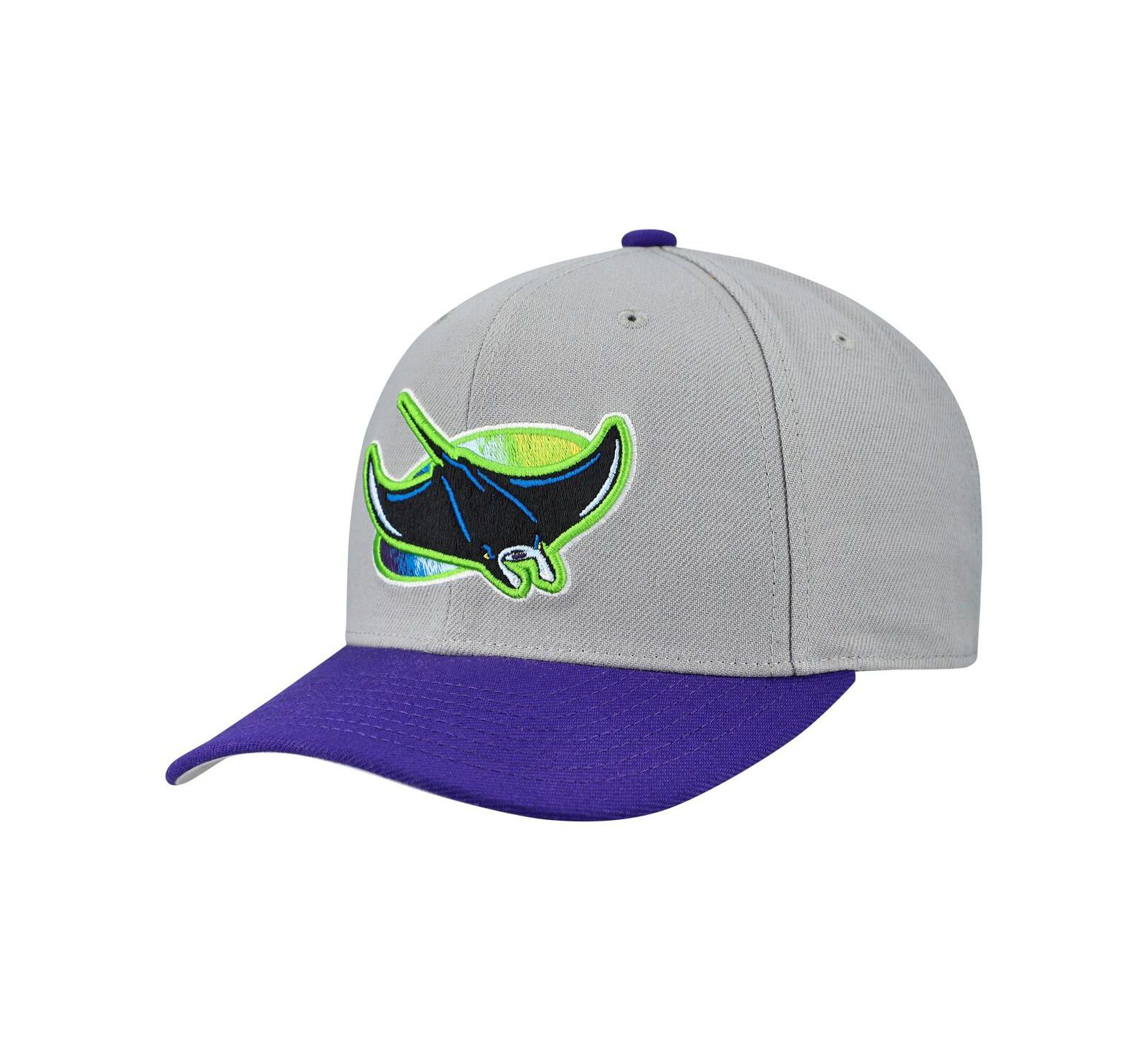 Mitchell & Ness Men's and Women's Gray Tampa Bay Rays Basic Coop Pro Adjustable Hat