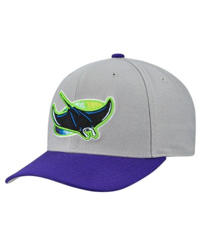 Mitchell & Ness Men's and Women's Gray Tampa Bay Rays Basic Coop Pro Adjustable Hat