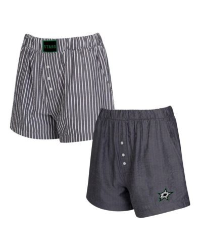 Женский набор боксеров Concepts Sport 2-Pack Charcoal Dallas Stars