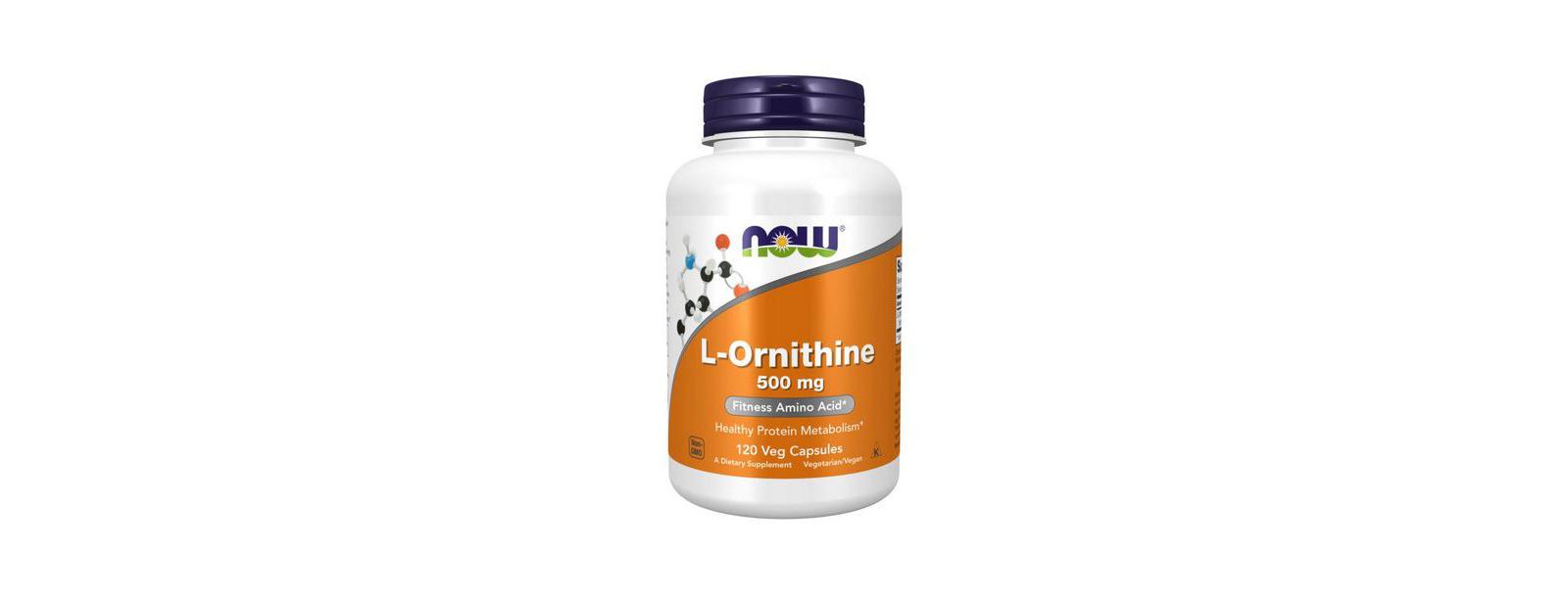 NOW Foods L-Ornithine, 500 mg, 120 капсул