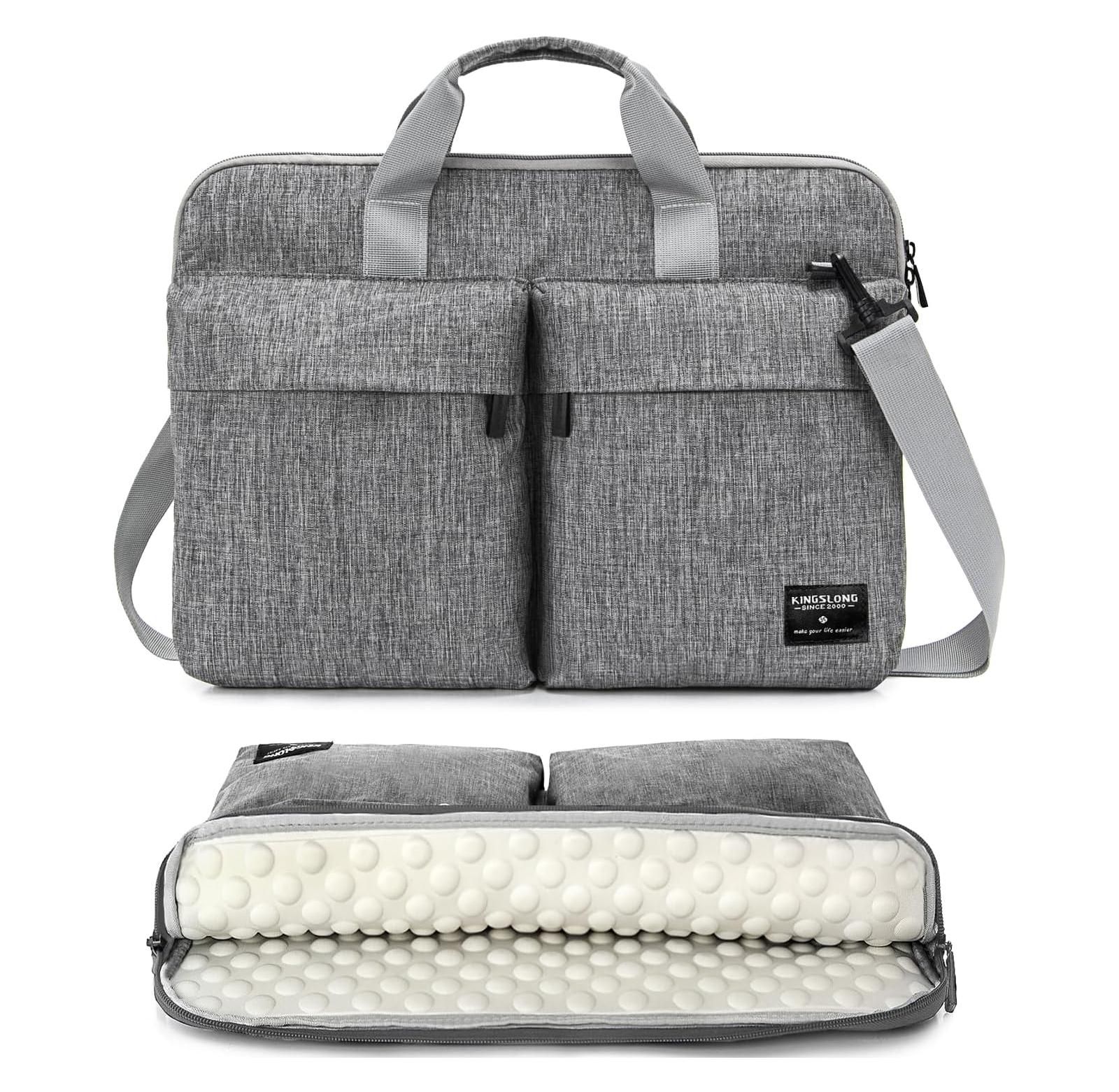 Acer 14 inch Laptop Bag with Shoulder Strap, Messenger Bag,Slim Computer Carrying Case Notebook Handbag for Men Women Fit for Acer Asus Lenovo HP Toshiba, Gray