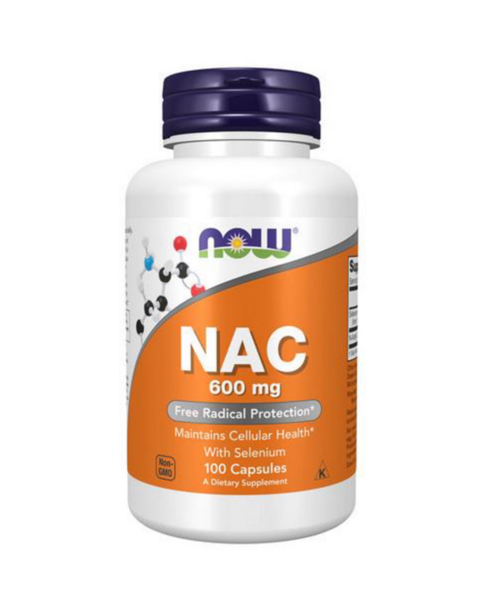 БАД NOW Foods Nac-Acetyl Cysteine (NAC) 600 mg 100 Caps