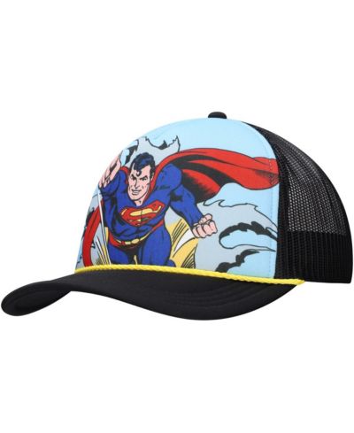Мужская и женская кепка Lids Superman Graphic Foam Trucker с регулируемым размером