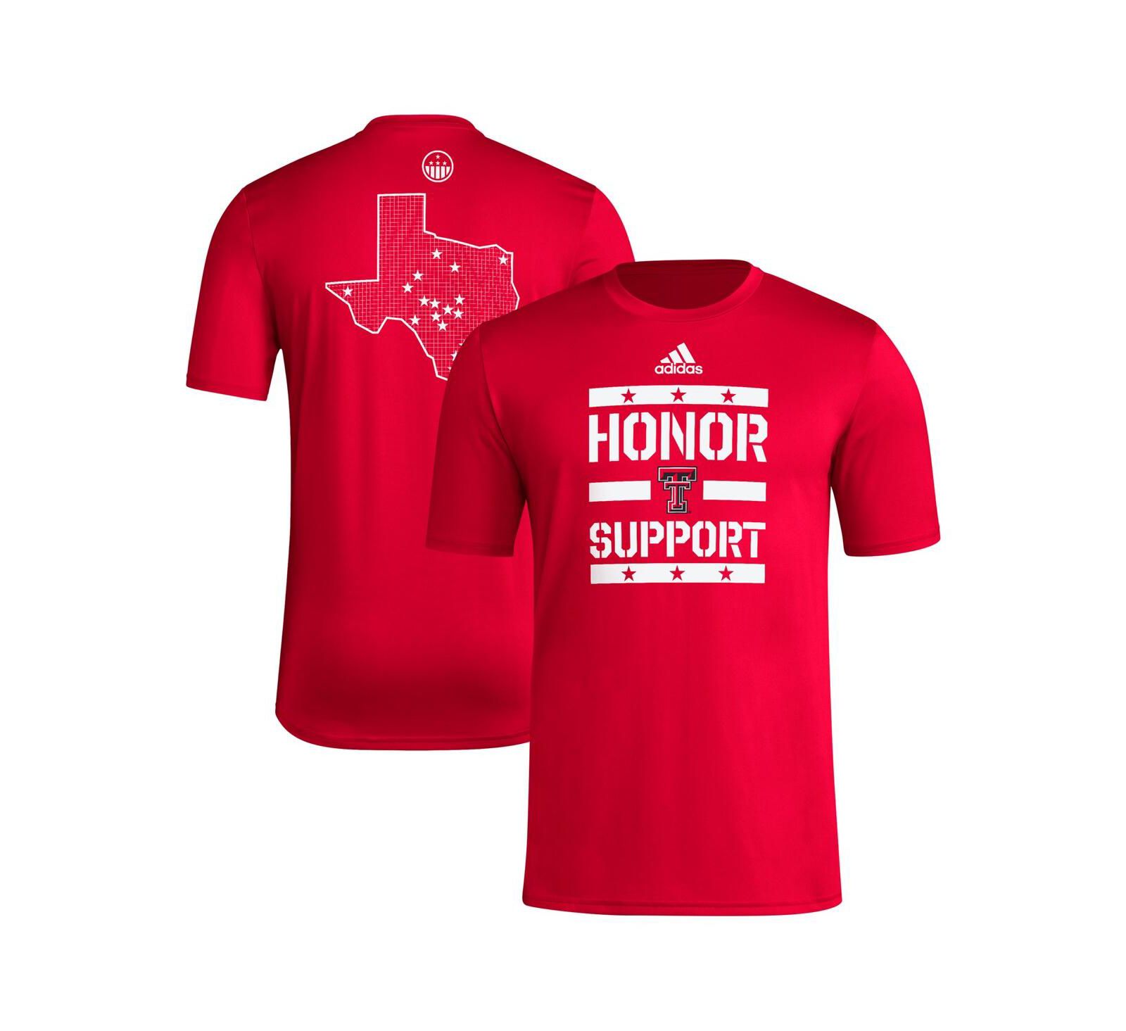Adidas Men's Red Texas Tech Red Raiders Honor Support T-Shirt