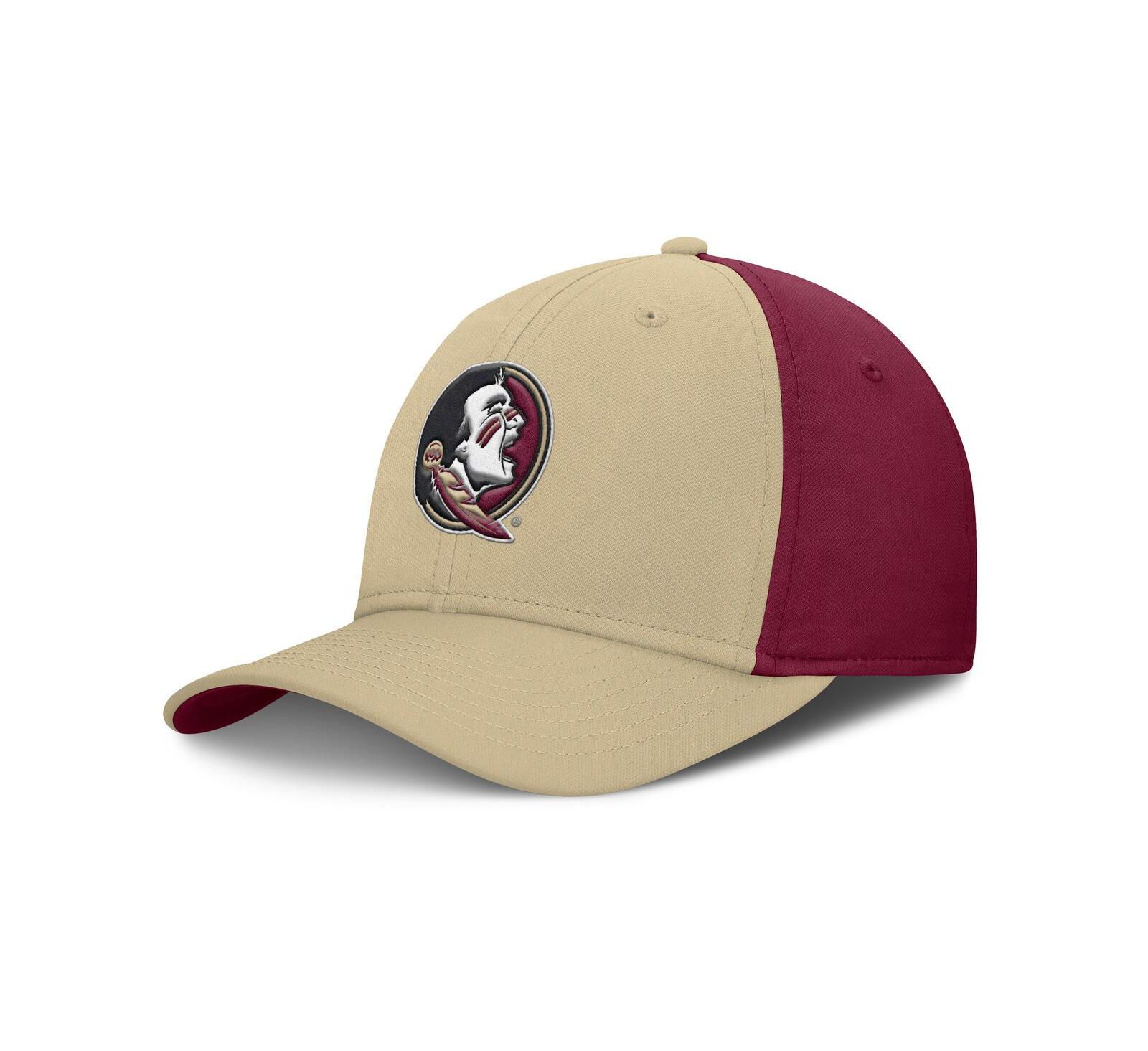 Nike Мужская кепка Florida State Seminoles 2025 Sideline Rise Local Performance Flex, золото/гранат