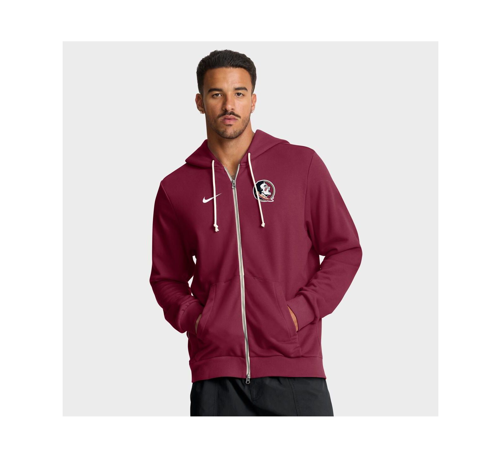 Nike Men's Garnet Florida State Seminoles 2025 Sideline Performance Full-Zip Hoodie