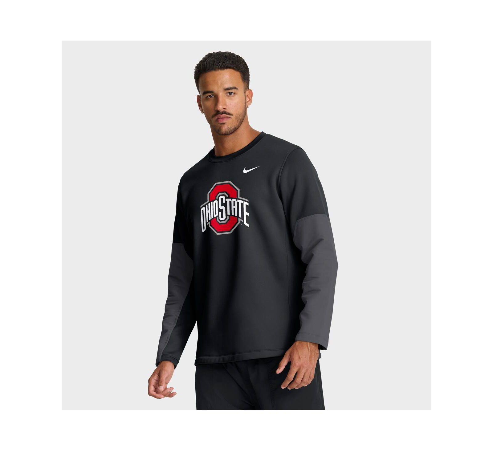 Nike Men's Black Ohio State Buckeyes 2025 Sideline Coach Performance Long Sleeve T-Shirt